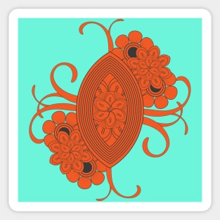 abstract doodle flower Sticker